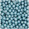 BeadTin Sky Blue Pearl 8mm Round Plastic Craft Beads (300pcs)